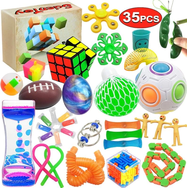 Scientoy Fidget Toy Set (35 Pcs) for Autism/ADHD