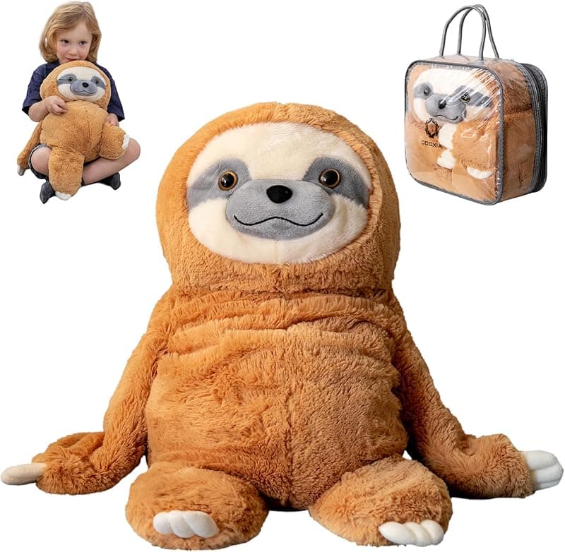Weighted Stuffed Animal Sloth (5 lbs)